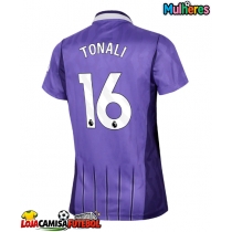 Camisa de Futebol Tottenham Hotspur Sandro Tonali #16 Equipamento Alternativo Mulheres 2026-27 Manga Curta